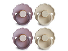 FRIGG lavender haze/cream pacifier Daisy latex (4-pack)